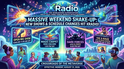Massive Weekend Shake-Up: New Shows and Schedule Changes Hit XRadio!